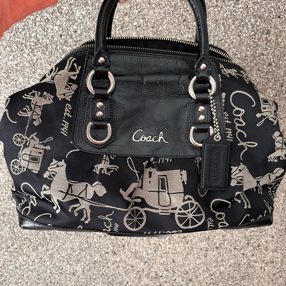 Coach Handbags - Coach Black Satchel Bag in amazing condition